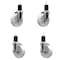 Service Caster 5'' Nylon Wheel Swivel 1-3/4'' Expanding Stem Caster Set 2 Brakes, 4PK SCC-EX20S514-NYS-2-TLB-2-134 - alternate 1